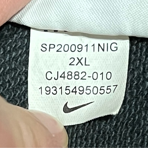 Nike Sportswear NSW Swoosh Logo Shorts French Terry Black XXL 2XL - Picture 8 of 9